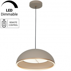 Φωτιστικό Κρεμαστό Φ50cm LED 36W+20W 230V CCT με Controller EVELYN 